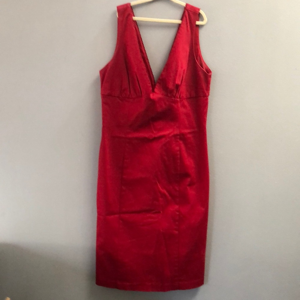 Red cocktail dress
